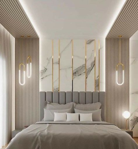 Bed Back Design, Unique Bedroom Design, Stylish Bedroom Design, Luxury Bedroom Decor, Bedroom Interior Design Luxury, Modern Bedroom Interior, Bedroom Wall Designs, Luxury Bedroom Design, Bed Design Modern