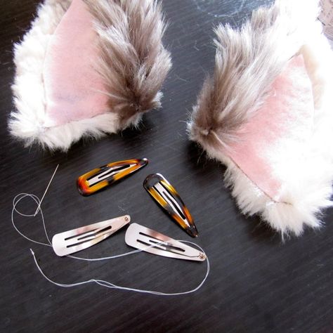 Squirrel Costume, Faux Fur Ears, Fur Animal, Wolf Ears, Kids Winter Fashion, Hair Clips Diy, Small Braids, Ear Hair