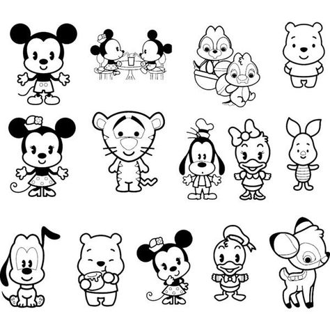 Disney Cuties Colouring Page | Cute coloring pages, Disney cuties, Baby disney characters Mickey Embroidery, Disney Calendar, Baby Cartoon Characters, Chibi Coloring Pages, Baby Disney Characters, Flash Sheets, Cute Disney Characters, Baby Coloring Pages, Disney Princess Colors