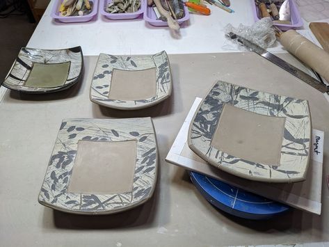 Ceramic Arts Daily — Blog — Margaret Seidenberg-Ellis Pottery Finishes, Clay Handbuilding, Abstract Pottery, Ceramic Arts Daily, Slab Ceramics, Glaze Combos, Pottery Kiln, Marbled Clay, Pottery Inspiration