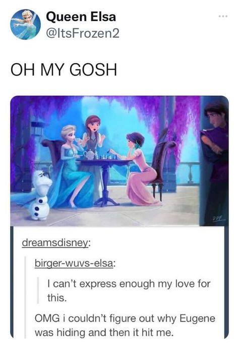 Disney Theory, Funny Disney Memes, Film Disney, Disney Facts, Disney Jokes, Queen Elsa, Frozen Disney, Disney Life, Disney Memes