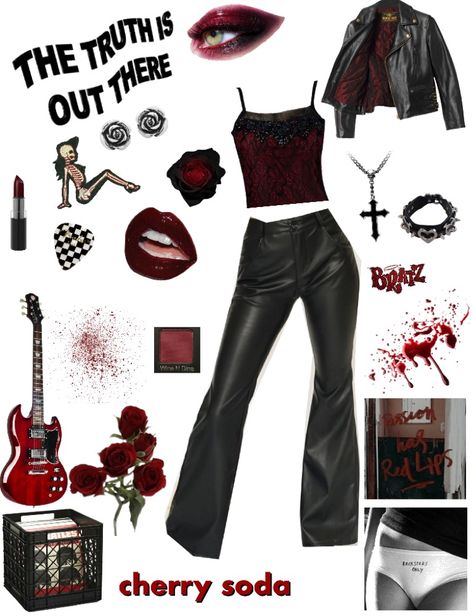 Band Outfits Stage Grunge, Rockstar Women Outfits, Vamp Core Outfits, 90s Vampy Outfits, Female Rockstar Aesthetic Outfits, Vamp Aesthetic Fashion, Alternative Rock Outfits, Rocker Girlfriend Outfit, Vampcore Outfits