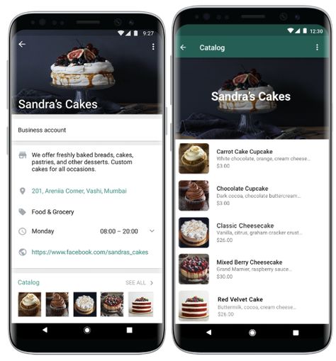 WhatsApp Launches Product Catalogs for Small Businesses | Social Media Today Catalogue Design Ideas, Whatsapp Business, Whatsapp Marketing, Catalogue Design, Carrot Cake Cupcakes, Berry Cheesecake, Classic Cheesecake, Marketing News, Custom Chocolate