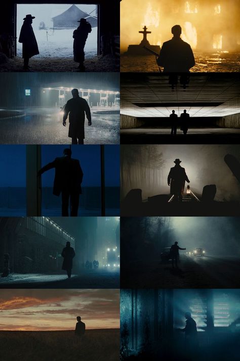 Silhouettes in films Famous Movie Shots, Film Concept Art, Daylight Cinematography, Cinematic Silhouette, Silhouette Cinematography, Scene Composition, Film Collage, Famous Movie Posters, Cinematic Composition