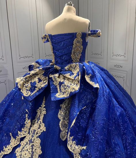 Royal Blue Quinceanera Dress Off Shoulder Lace Appliques Birthday Party Gowns Crystal Sweetheart Neck Sequin Girls Ball Gown Sweet 16 Dresses #bluedress #15años #girl #quincedress Sweet 16 Blue Dresses, Royal Blue Quince Dresses With Gold, Royal Blue And Gold Quinceanera Dresses, Quinceanera Dresses Royal Blue, Royal Blue Quince Dress, Royal Blue And Gold Quinceanera, Blue Quince Dress, Blue Sweet Sixteen, Blue Quinceanera Theme