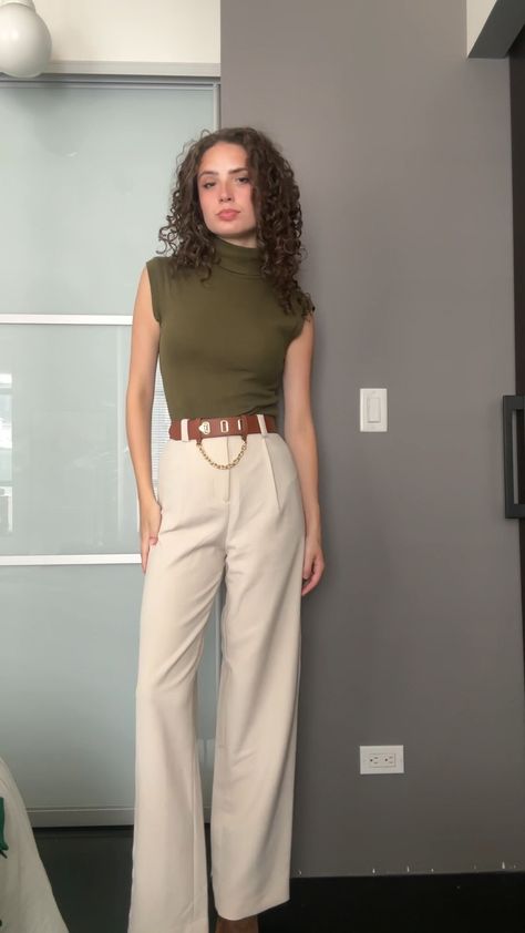 Shop Baldwin Pant in Beige and other curated products on LTK, the easiest way to shop everything from your favorite creators. Tan Pant Outfit, Beige Tailored Pants Outfit, Cream Pant Outfit, Tan Work Pants Outfit, Beige Pant Outfits Women, Ivory Pants Outfit, Beige Trousers Outfit, Tan Pants Outfit, Cream Pants Outfit