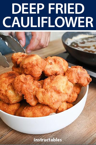 Best Fried Cauliflower, Coliflower Deep Fried, Healthy Fried Food, Fry Cauliflower Recipe, Batter For Deep Fried Veggies, Deep Fried Veggies, Califlower Recipes Deep Fried, Cauliflower Fried Chicken, Deep Fried Cauliflower Wings