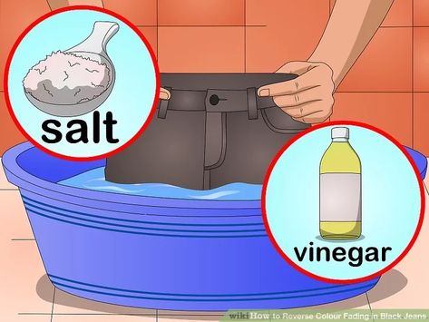 How to Reverse Colour Fading in Black Jeans: 12 Steps How To Fix Faded Black Jeans, How To Dye Jeans Black, Dye Jeans Black, Black Faded Jeans, Dye Clothes, Fancy Sweater, How To Fade, Diy Dye, Dye Jeans