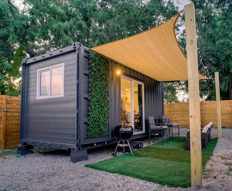 Tiny House Office Space, Container Airbnb, Container Shed, Shipping Container Sheds, Container Van House, Shipping Container Storage, Container Van, Tiny Container House, Sea Container Homes