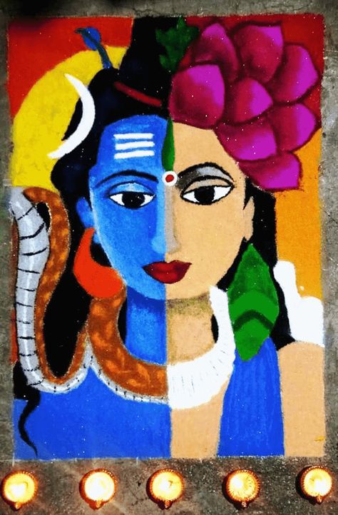 Face Rangoli, Hartalika Teej, Rangoli Designs Images, Rangoli Kolam, Rangoli Design, Rangoli Designs, Living Room, Fictional Characters, Quick Saves