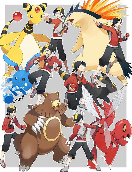 1462x1900 2492kB Pokémon Gold And Silver, Pokemon Heart Gold, Mega Pokemon, Gold Pokemon, Pokemon Manga, Pokemon 20, Pokemon Special, Electronic Gadgets, Pokemon Teams