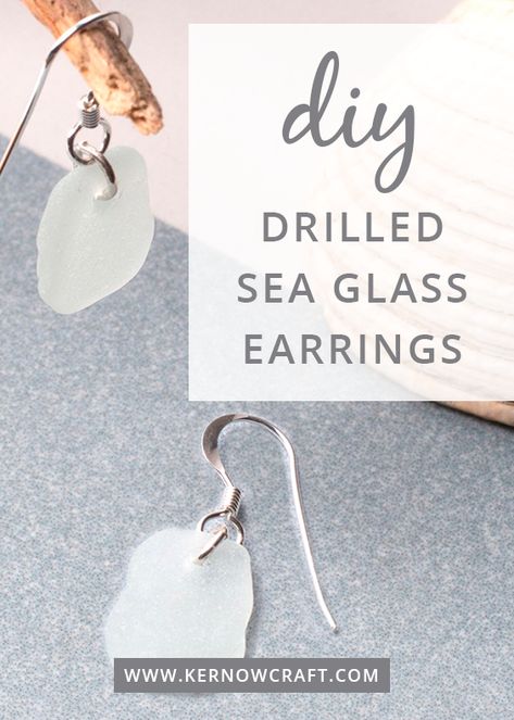 Seaglass Earrings Diy, Sea Glass Earrings Diy, Seaglass Jewelry Diy, Sea Glass Jewelry Diy, Seaglass Ideas, Seaglass Jewellery, Pebble Crafts, Shells Crafts, Fine Jewlery