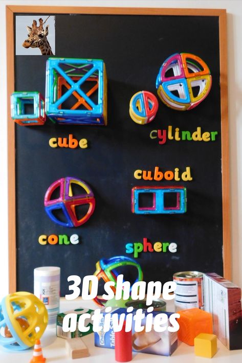 Early Years Maths, Shape Sort, Magnetic Tiles, Shapes Preschool, 3d Shapes, 3d Shape, Shapes Activities, Preschool Science, Preschool Math