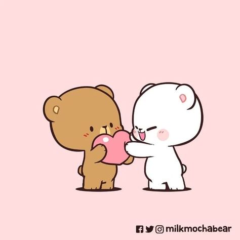 Milky Mocha Bear Gif, Mocha Milk, Milk Mocha Bear, Milk And Mocha, Mocha Bear, Hug Gif, Bear Gif, Milk & Mocha, Cute Bear Drawings