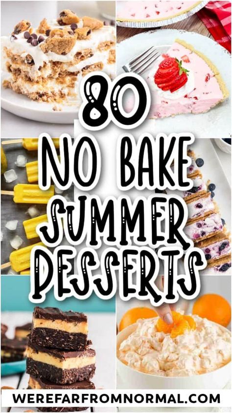 Quick Summer Desserts, Quick Yummy Desserts, Cold Dessert Recipes, Cool Whip Desserts, No Bake Summer Desserts, Bbq Desserts, Fast Desserts, Dessert Bar Recipe, Homemade Applesauce