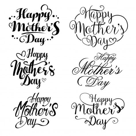 Mother's Day Hand Lettering, Happy Mothers Day Lettering, Diy Cards For Best Friend, Happy Mothers Day Letter, Greetings Card Design, Holiday Greeting Card Design, Lettering Composition, Hand Lettering Ideas, Lettering Styles Alphabet