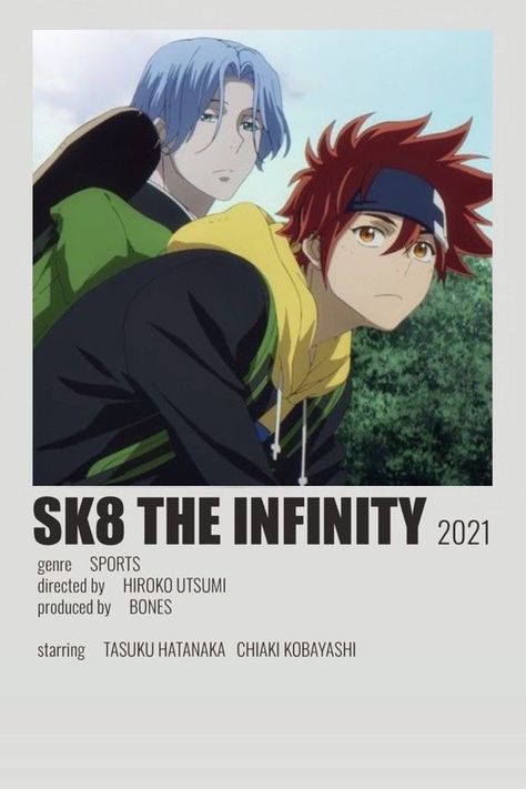 Poster Manga, Anime Suggestions, Film Posters Minimalist, Sk8 The Infinity, Animes To Watch, Poster Anime, Film Anime, Anime Printables, Good Anime To Watch