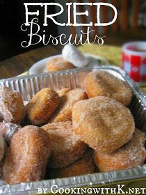 Cooking with K | Southern Kitchen Happenings: Old Recipe For Fried Biscuits {aka Camp Biscuits at our house!} Fried Biscuits, Canned Biscuits, Biscuit Rolls, Think Food, Köstliche Desserts, Old Recipes, Yummy Sweets, Camping Food, Biscuit Recipe