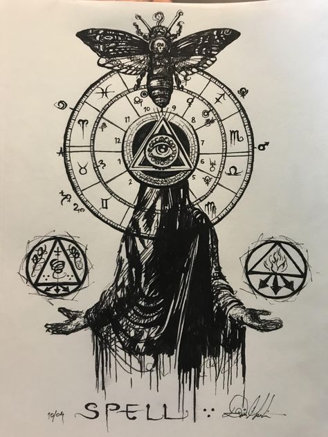 Spell Drawing, Satanic Tattoos, Occult Tattoo, Egyptian Tattoo, Dark Art Tattoo, Occult Art, Tattoo Art Drawings, Geometry Art, Dark Tattoo