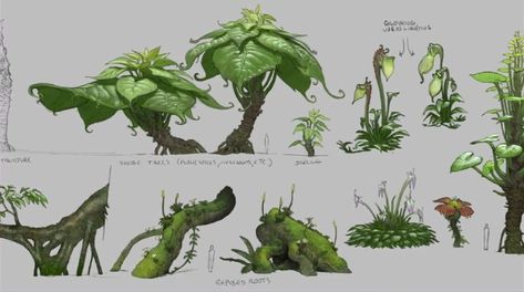 Bd Design, Plant Sketches, Alien Plants, Props Concept, Environment Props, Heroic Fantasy, Landscape Concept, Game Concept Art, Scene Design