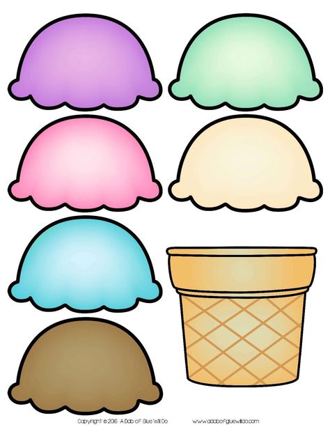 This Pin was discovered by Marina. Discover (and save!) your own Pins on Pinterest. Ice Cream Scoop Template, Buku Diy, Cone Template, Ice Cream Crafts, Paper Dolls Diy, Ice Cream Scoops, Paper Toys Template, Paper Doll Template, Paper Animals