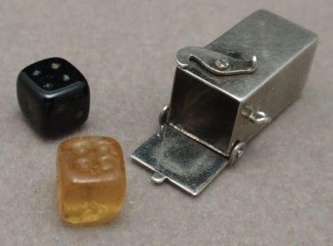 Dice Box, Silver Box, Metal Box, Your Mom, Bracelets And Charms, Vintage Charms, For Friends, Silver Charms, Silver Bracelets