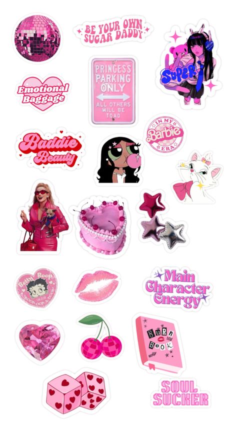 Purchase Include : ✅2 Pdf file ✅2 docx file ✅Png for individual stickers Y2k Stickers Printable, Y2k Stickers, Princess Parking, Emotional Baggage, Stickers Printable, Scrapbook Journal, Printable Stickers, Sticker Sheet, Betty Boop