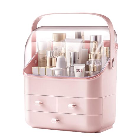 PRICES MAY VARY. Durable & Sturdy: BRUUN Cosmetic storage organizer made of environmentally friendly pp material, raised edges so you don't have to worry about your makeup falling off, silicone puller can better protect your hands and nails to avoid bumping. Elegant Design: The makeup storage box fits any kind of home decor, you can put it in your dressing room, bedroom as well as bathroom. Our cosmetic storage bin is popular among makeup artists, and beauty professionals to keep organizing thei Biophilic Decor, Countertop Vanity, Makeup Display, Cosmetic Storage Box, Makeup Storage Box, Free Cover, Bathroom Countertop, Storage Boxes With Lids, Bedroom Dresser