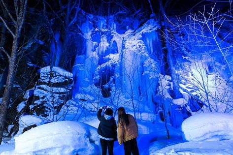 Aomori Japan, Tokyo Guide, Waterfall Lights, Japan Winter, Fireworks Festival, Japan Store, Winter Destinations, Aomori, Tokyo Disneyland