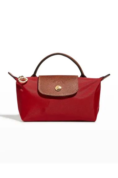 V5E89 Longchamp Le Pliage Top Handle Cosmetic Bag Red Longchamp Bag Aesthetic, Longchamp Le Pliage Pouch, Longchamp Boxford Travel Bag, Longchamp Le Pliage Pouch With Handle, Longchamp Expandable Travel Bag, Top Designer Brands, Beautiful Gifts, Longchamp Le Pliage, Spring Collection