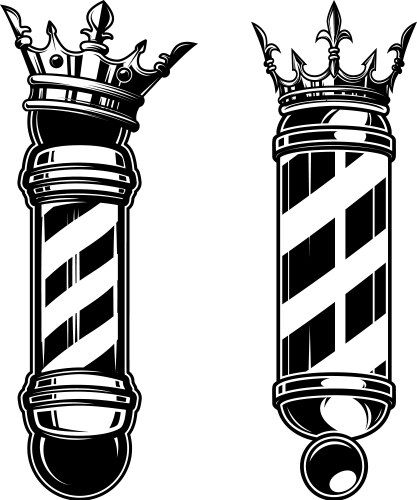 Barber Pole Tattoo Design, Barber Pole Logo, Barber Pole Tattoo, King Crown Design, Canva Backgrounds, Barber Shop Pole, Barber Tattoo, Barber Logo, Barbershop Design