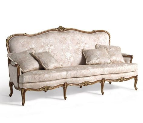 French Sofa Vintage, Rococo Sofa, French Sofa Antique, Rococo Couch, Medival Sofa, Victorian Sofa, Caracole Furniture, Luxury Furniture Sofa, Luxury Furniture Design