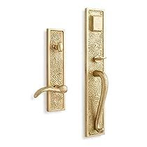 Door Handles And Locks, Traditional Bathroom Vanity, Front Door Handles, Door Sets, Entrance Door, Brass Door, Signature Hardware, Lever Handle, Entrance Doors