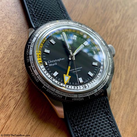 Credor Watch, Christopher Ward C60 Trident Pro, Christopher Ward Watches, Classic Chronograph Watch With Tachymeter - Gift, Christopher Ward, Vintage Military Watches, Affordable Watches, Watch Review, Time Zones