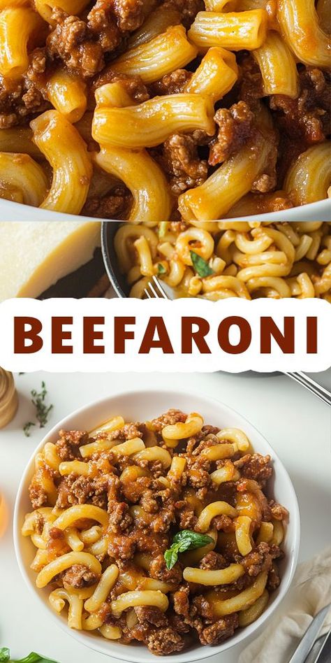 Looking for a delicious and hassle-free meal that the whole family will love? Our Beefaroni recipe is the perfect comfort food! This classic dish combines tender pasta with savory ground beef in a rich tomato sauce. Don’t forget to pin this easy Beefaroni recipe for later! Tap the link to view the full recipe and discover more delicious meal ideas. 👉 Get Cooking Today! Your family will be begging for seconds! #Beefaroni #EasyRecipes #PastaDishes #FamilyMeals #QuickDinner #ComfortFood Beefaroni Recipe Easy, Beefaroni Recipe Homemade, Ground Beef And Pasta Recipes, Easy Beefaroni Recipe, Homemade Beefaroni, Homemade Ground Beef, Beefaroni Recipe, Ground Beef Pasta Recipes, Beef Pasta Recipes