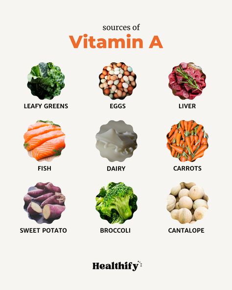 Vitamin A is essential for a strong immune system and good vision. Find it in foods like carrots, leafy greens, and fish. Add these to your meals to give your body the nutrients it needs to thrive!⁠ ⁠ 👉 Love learning about nutrition? Like and share this post, and follow @healthify.blog for more tips on healthy living!⁠ ⁠ ⁠ ⁠ ⁠ #VitaminA #ImmuneBoost #HealthyEating #WellnessJourney #Healthify Foods With Vitamin A, Foods With Vitamin C, Vitamins Benefits, Good Vitamins For Women, Skincare Content, Vitamin C Foods, Benefits Of Vitamin A, Vitamin A Foods, Strong Immune System