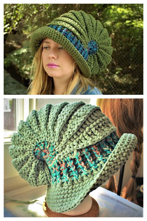 Snail Shell hat Free Crochet Pattern Video Tutorial Crochet Snail Hat, Crochet Mushroom Hat Pattern Free, Mushroom Hat Crochet Pattern Free, Crochet Mushroom Hat Free Pattern, Crochet Mushroom Hat Pattern, Mushroom Hat Crochet Pattern, Freeform Crochet Patterns Free, Crochet Mushroom Hat, Mushroom Hats