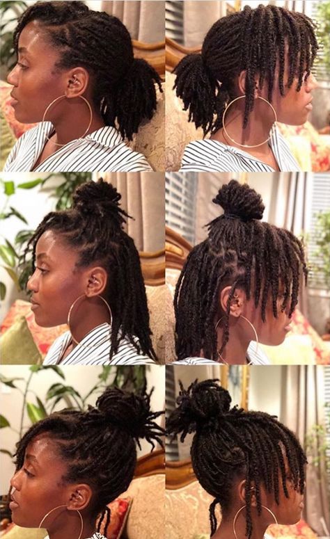 Styling My Hair, Dreadlocks Hair Care, Short Dreadlocks Styles, Half Up Bun, Short Locs Hairstyles, Faux Locs Hairstyles, Dreadlock Styles, Hair Twist Styles, High Key