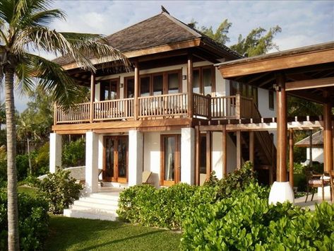 Tropical Building - Indigo, Windermere Island, Eleuthra, Bahamas Island House Tropical, Island Home Exterior, Island House Exterior, Tropical Home Exterior, Tropical Building, Kampung House, Tropical Houses Architecture, Kerala Architecture, Cafe Counter