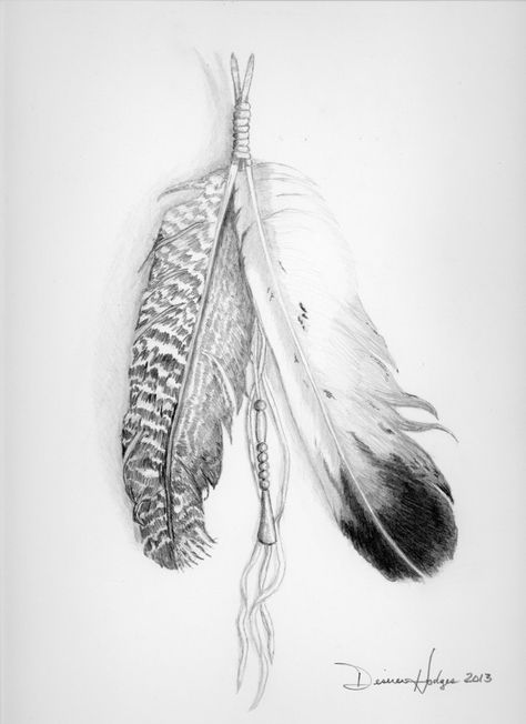 Tattoo Plume, Eagle Feather Tattoos, Indian Feather Tattoos, Hawk Feathers, Hawk Tattoo, Native American Tattoo, Native American Tattoos, Native Tattoos, Western Tattoos