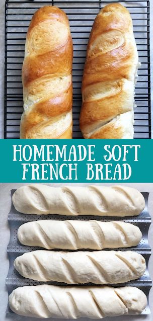 Soft French Bread, Easy French Bread Recipe, Homemade French Bread, French Bread Recipe, Baguette Bread, Homemade Bread Recipes Easy, Artisan Bread Recipes, French Baguette, Easy Bread Recipes