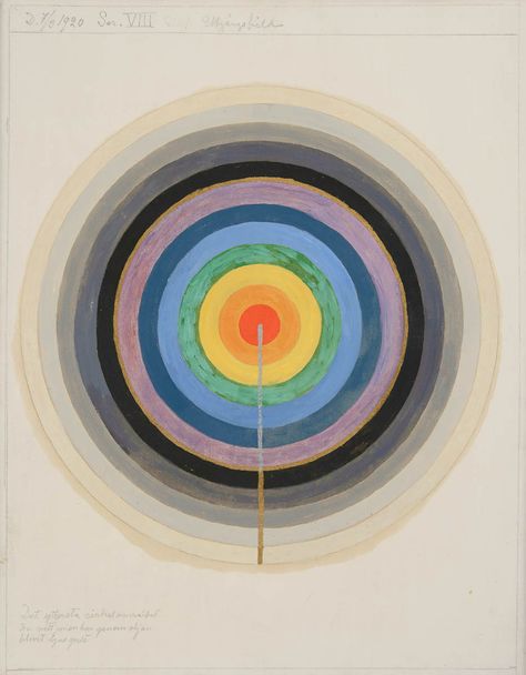 Picture of the Starting Point (1920) Hilma af Klint Pablo Picasso Paintings, Hilma Af Klint, Picasso Paintings, Soyut Sanat Tabloları, Action Painting, Arte Inspo, Contemporary Abstract Art, Spiritual Art, Museum Of Modern Art