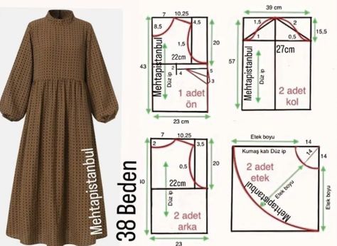 Skirt Dress Pattern, Pola Dress, Ropa Upcycling, Clothing Pattern Design, Dress Patterns Diy, Easy Dress Sewing Patterns, Dress Sewing Tutorials, Sewing Clothes Women, Free Pdf Sewing Patterns