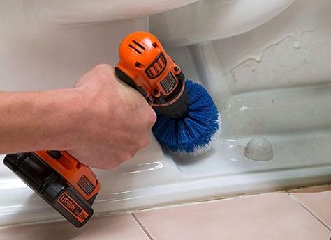 The Best Power Scrubber Options of 2022 - Top Picks by Bob Vila Cleaning Shower Glass, Shower Grout, Power Scrubber, Cleaning Tile Floors, Clean Bathtub, Drill Brush, Power Shower, Bob Vila, How Do You Clean