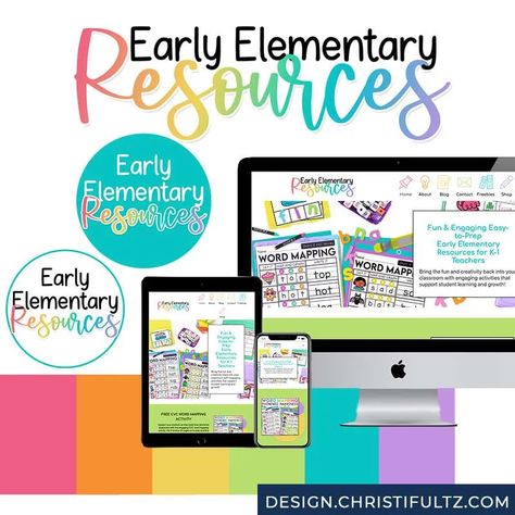 WordPress Teacher Website Design: Early Elementary Resources - Design by Christi Fultz // WordPress Design + Virtual Assistance for Creative Entrepreneurs Early Elementary Resources, Teacher Website Design, Website Design Marketing, Teacher Websites, Blogger Website, Blog Categories, Digital Marketing Business, Wordpress Design, Wordpress Website Design