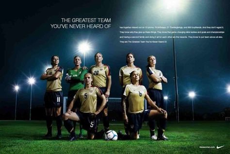 2007 Nike ad campaign, The Greatest Team You've Never Heard Of ... Wall Paper Iphone, Paper Iphone, Nike Ad, Iphone Quotes, Women's Soccer Team, Usa Soccer Women, Basketball Skills, X Games, Women's Soccer