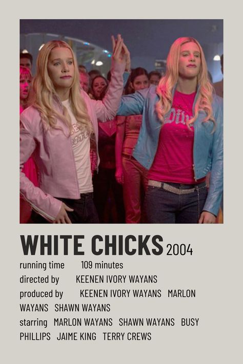 White Chicks The Notebook Polaroid Poster, Halloween Costume Movie, Quote Movie, Film Polaroid, Film Netflix, Iconic Movie Posters, Movie Card, Girly Movies, Film Posters Minimalist