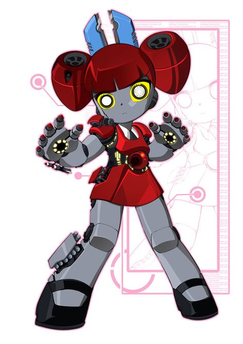 Powerpuff Girls D, Cool Robots, Arte Robot, Female Cartoon, Futuristic Art, Robot Design, Robots Concept, Robot Art, Robot Concept Art