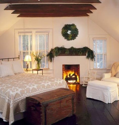 Decorating Tips For A Guest Room, Before They Arrive For Christmas Diagonal Bed, Bed Placement, Cozy Attic, Slanted Walls, Attic Bedroom Designs, Small Attic, Attic Flooring, Attic Design, Storage Trunks