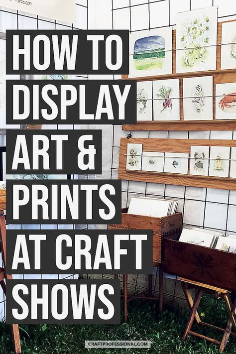 How to display paintings and art prints at a craft fair. Hand Craft Ideas, Craft Fair Display Table, Booth Display Ideas Diy, Wedding Dresses Country, Craft Booth Design, Craft Fair Table, Greeting Card Display, Craft Show Booths, Craft Show Booth